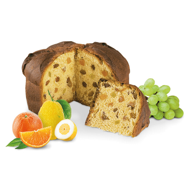 Classic Panettone with Candied Fruit and Raisins - 2.2 lb