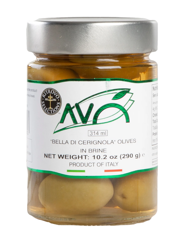 Bella di Cerignola Large Green Olives in Brine - 10 oz