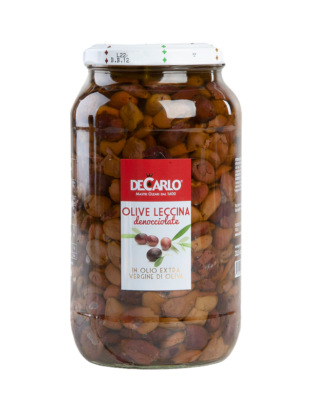 Pitted Leccina Olives in Extra Virgin Olive Oil - 33.5 oz