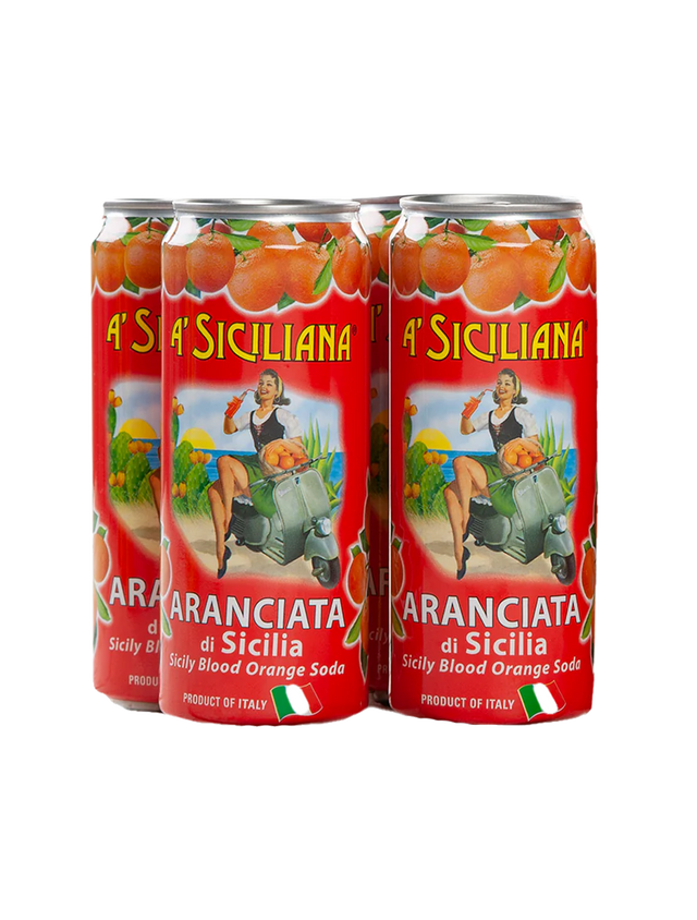 Sicilian Blood Orange Soda - 4 pack (330ml cans)