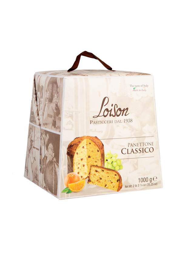 Classic Panettone with Candied Fruit and Raisins - 2.2 lb