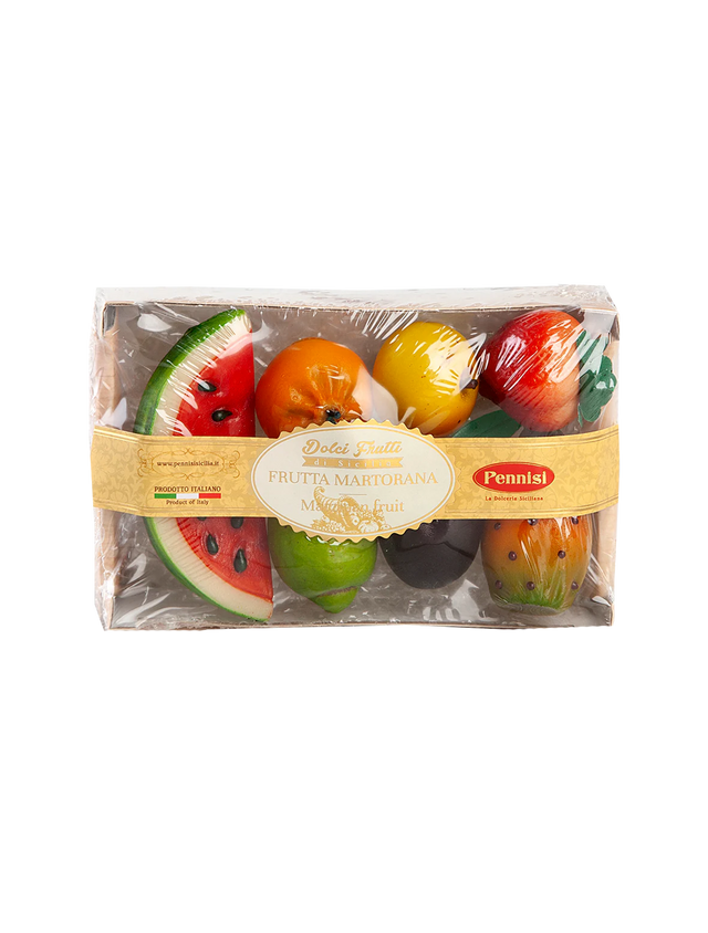 Frutta Martorana Marzipan Assortment - 7 oz Wood Tray