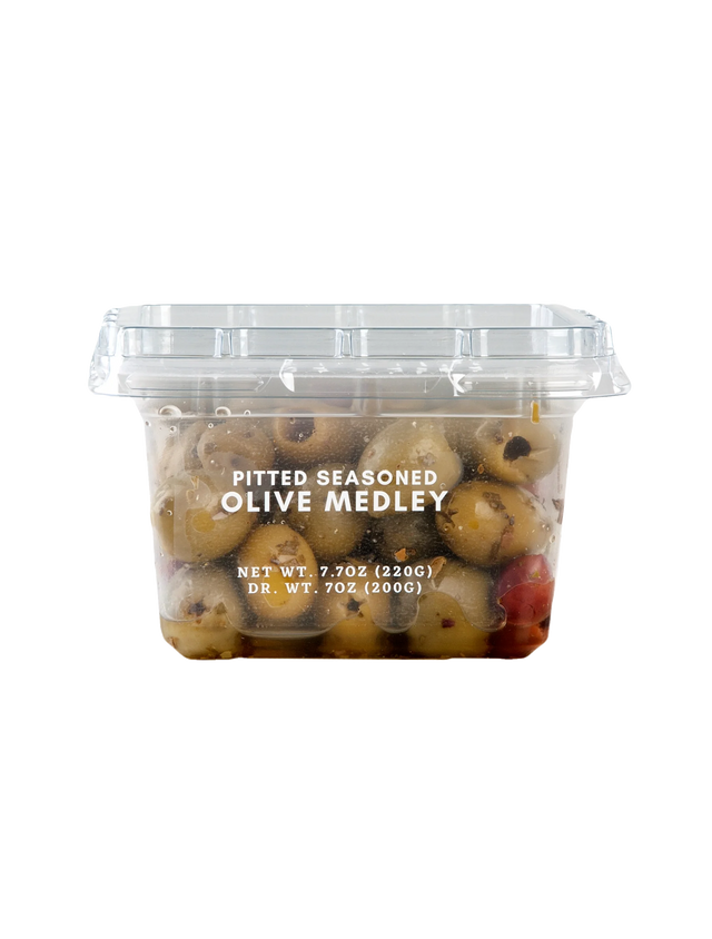 Pitted Seasoned Olive Medley - 7 oz