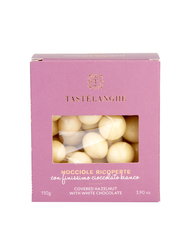 White Chocolate Covered PGI Roasted Hazelnuts di Langhe - 3.88 oz