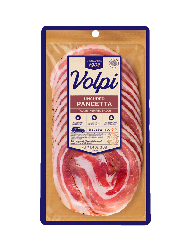 Sliced Pancetta - 4 oz