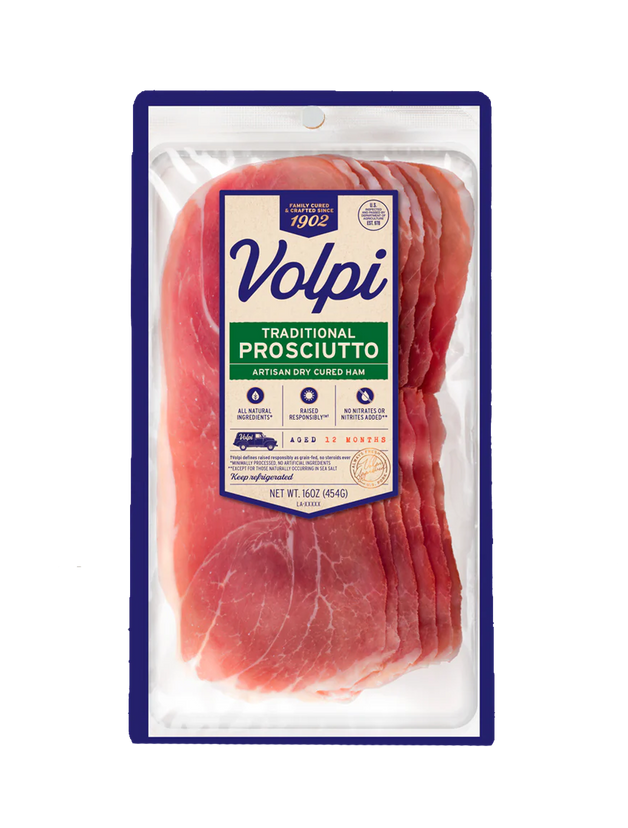 Volpi Sliced Traditional Prosciutto Americano - 3 oz