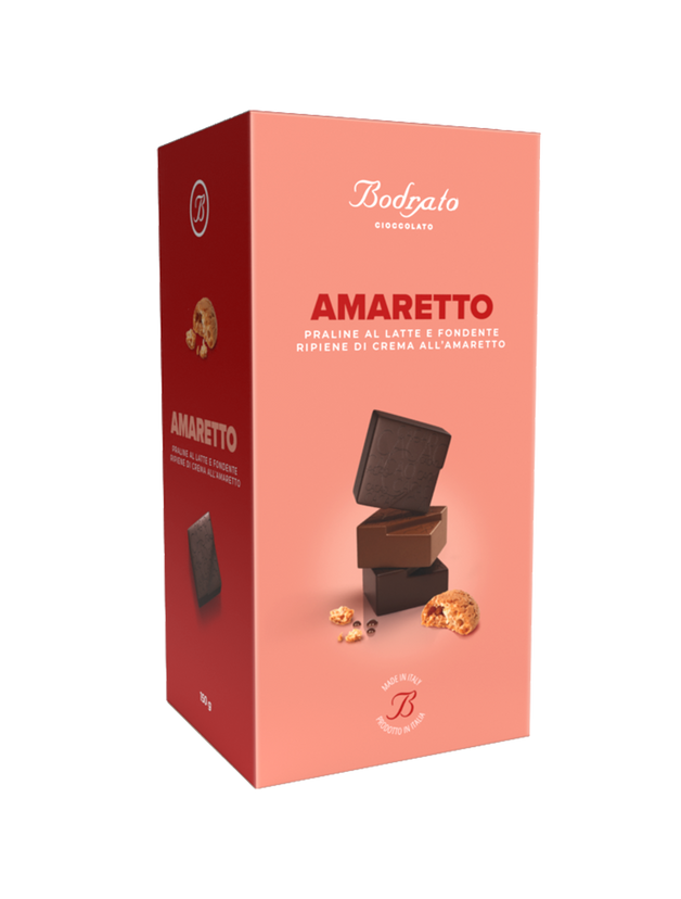 Milk and Dark Chocolate with Amaretto Cream Filling Pralines - 4.23 oz