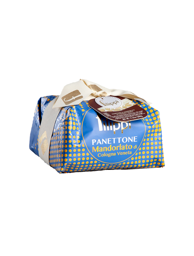 Almond Glazed Panettone with Mandorlato di Cologna Veneta Torrone Nougat - 2.2 lb