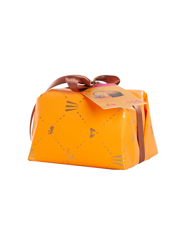 Panettone with Sicilian Candied Peach with Saffron - 1.1 lb