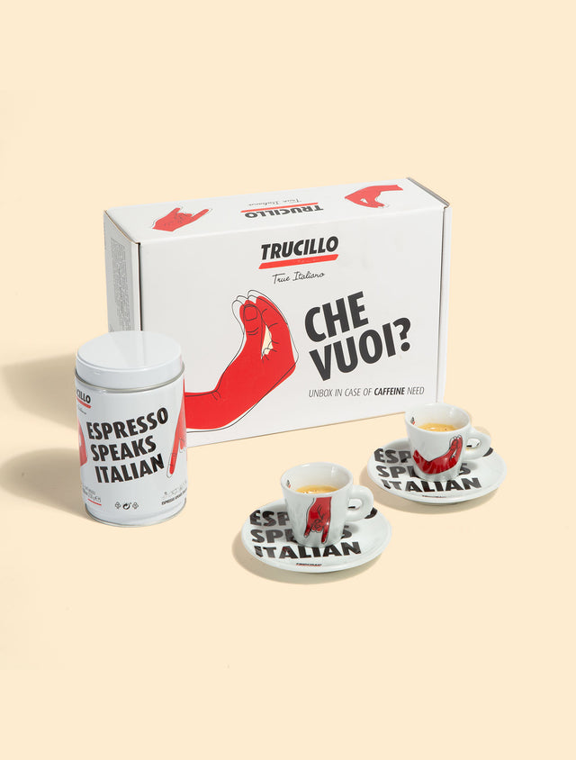 Trucillo Espresso Hand Gesture "Che Vuoi?" Gift Box