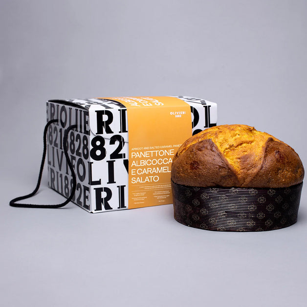 Olivieri 1882 Apricot and Salted Caramel Panettone - 26.5 oz