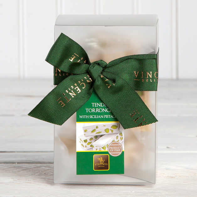 Tender Nougat Torroncini with Sicilian Pistachios - 7 oz