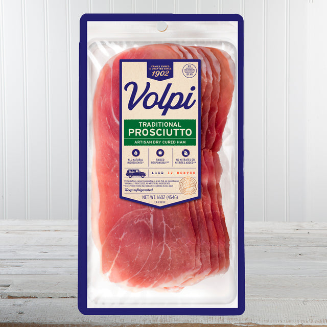 Volpi Sliced Traditional Prosciutto Americano - 3 oz