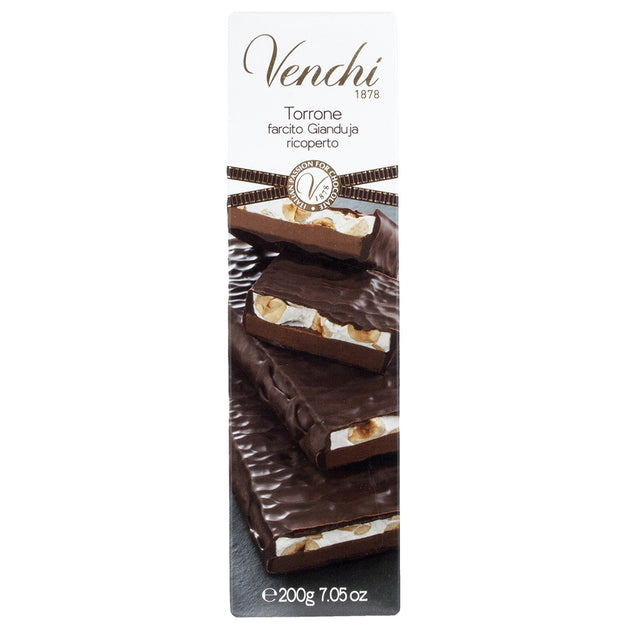 Gianduia Chocolate Covered Hazelnut Torrone - 7.05 oz